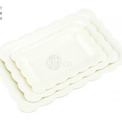 花邊長方餐盤(4、6PCS