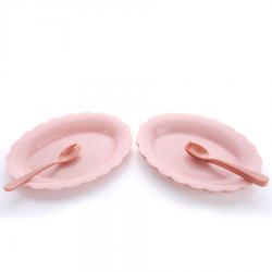 得力熊歐式大號(hào)花邊橢