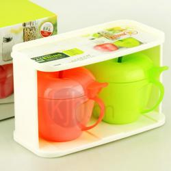 二格小蘋果調味盒（抽屜