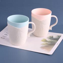 麥稈領結口杯/對杯