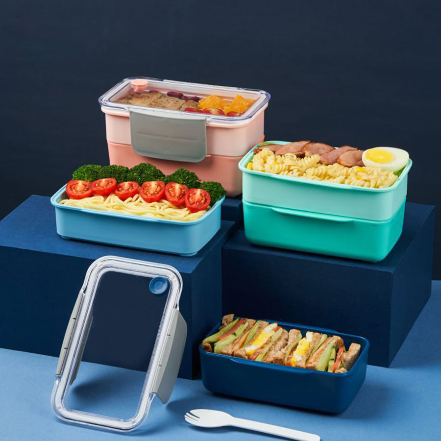 智美密封雙層便當盒