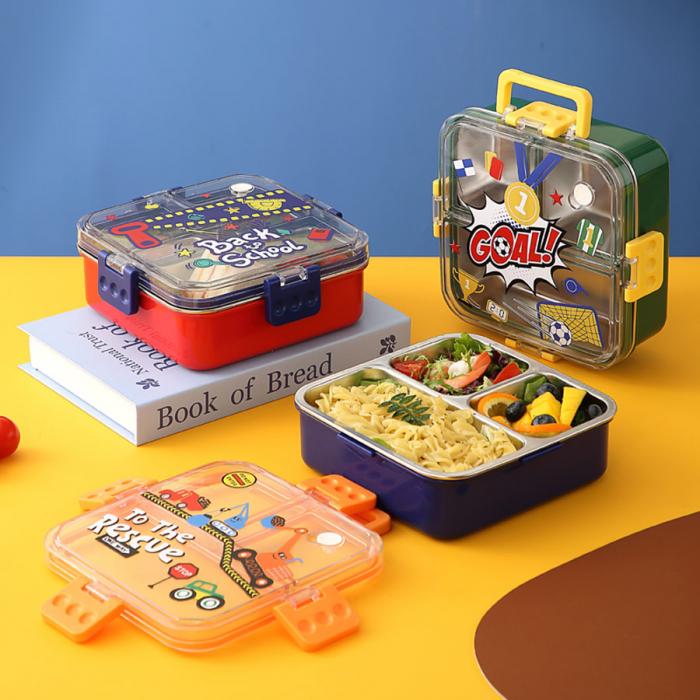 UV手提背包獨立密封正方形不銹鋼餐盒750ml